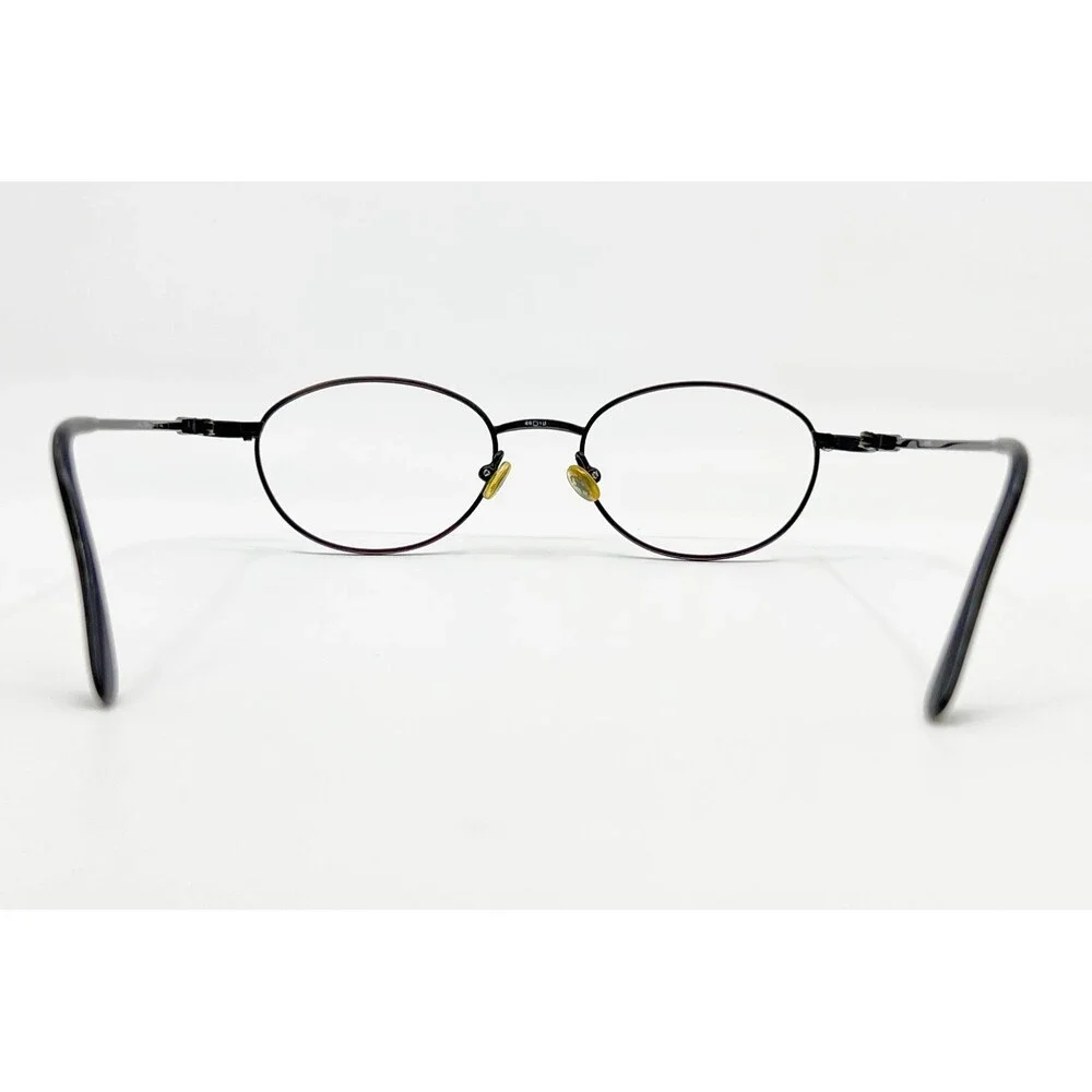 Rebel Eyeglasses Unisex Pewter Oval Metal Frames 49-19-140 Small Medium